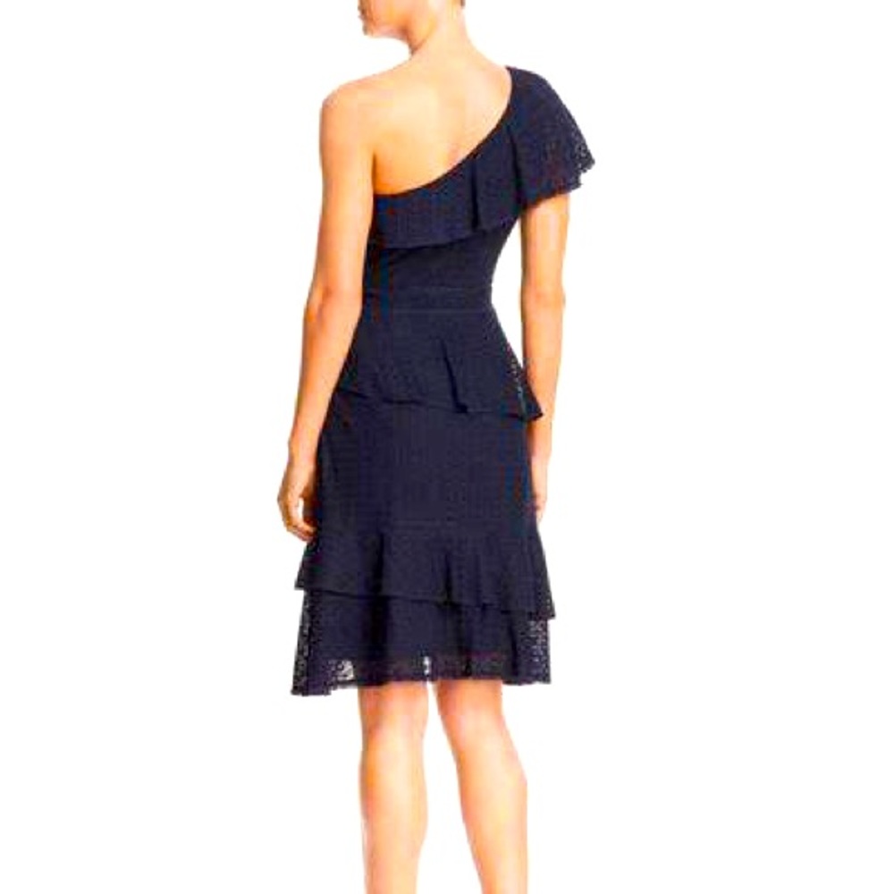 Adelyn Rae NWT Navy Ruffle Knit Dress Size S